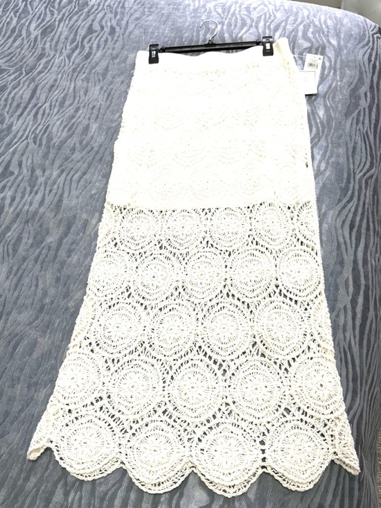 1. State Dresses & Skirts - Women's Antique White Crochet Lace Maxi Skirt